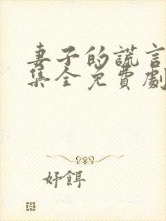 妻子的谎言54集全免费剧情介绍