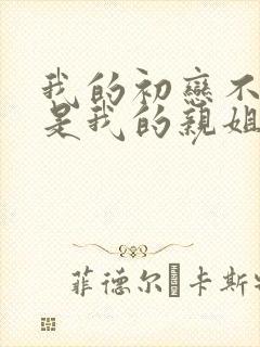 我的初恋不可能是我的亲姐姐在线观看