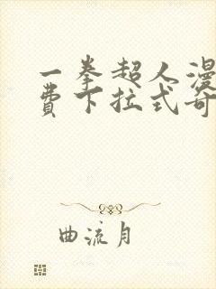 一拳超人漫画免费下拉式奇漫屋