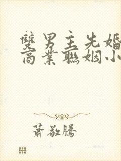 双男主先婚后爱商业联姻小说