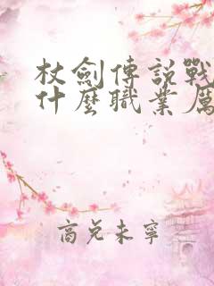 杖剑传说战士转什么职业厉害