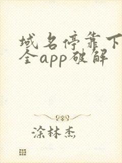 域名停靠下载大全app破解