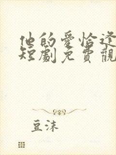 他的爱恰逢其时短剧免费观看全集