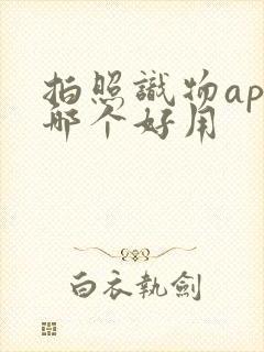 拍照识物app哪个好用