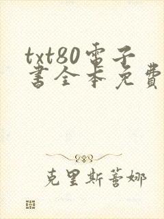 txt80电子书全本免费下载