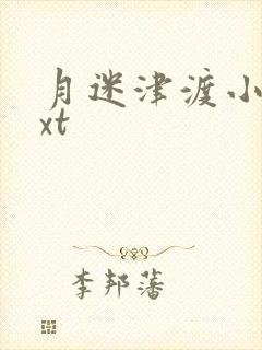 月迷津渡小说txt