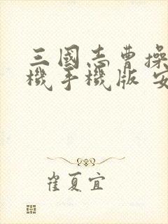 三国志曹操传单机手机版 安卓