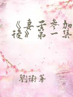 《妻子参加聚会后》第一集