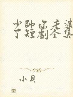 少帅你老婆又跑了短剧全集免费观看高清