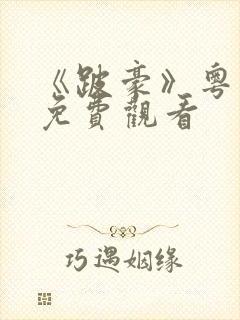 《跛豪》粤语版免费观看