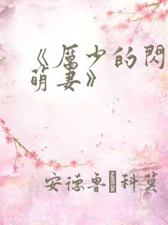 《厉少的闪婚小萌妻》