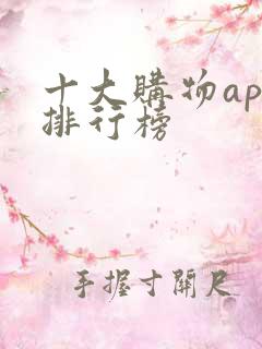 十大购物app排行榜