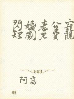 闪婚老公宠上天短剧免费观看