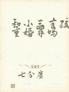 和小三有孩子算重婚罪吗