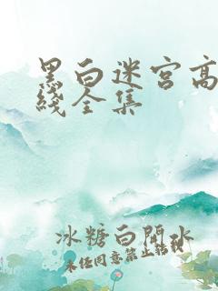 黑白迷宫高清在线全集