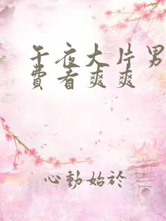 午夜大片男女免费看爽爽