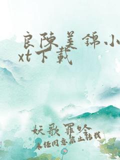 良陈美锦小说txt下载