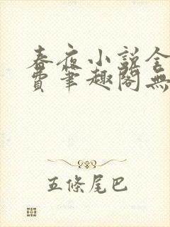 春夜小说全文免费笔趣阁无弹窗