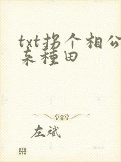 txt拐个相公来种田
