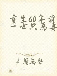 重生60年前这一世只为妻儿全集在线观看