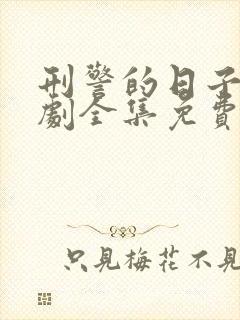 刑警的日子电视剧全集免费播放在线观看