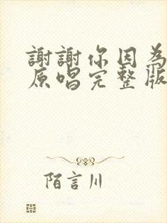 谢谢你因为有你原唱完整版