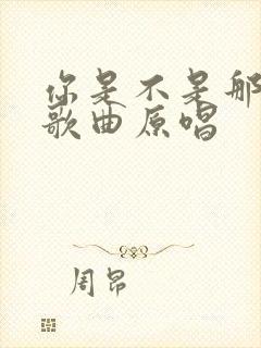 你是不是那个人歌曲原唱