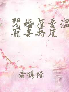 闪婚厚爱温先生宠妻无度