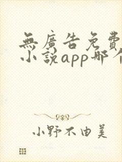 无广告免费阅读小说app哪个好