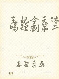 王妃今天休夫了吗短剧第二部