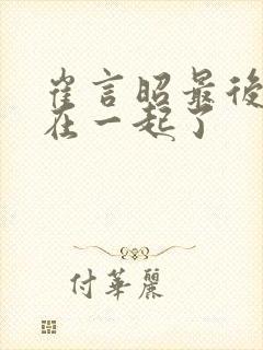 崔言昭最后和谁在一起了