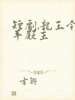 短剧,龙王令陈平殿主