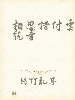 相思错付云与月观看