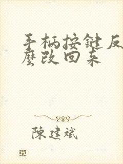 手柄按键反了怎么改回来