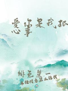 爱你是我孤单的心事