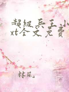 超级兵王小说txt全文免费下载