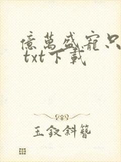 亿万盛宠只为你 txt下载