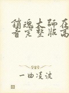 销魂大师在线观看完整版高清免费