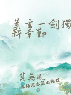 叶玄一剑独尊最新章节