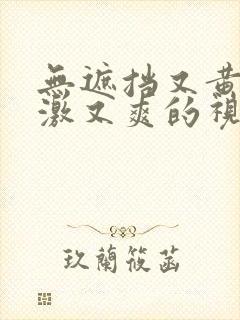 无遮挡又黄又刺激又爽的视频