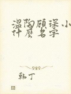 温陶顾琛小说叫什么名字