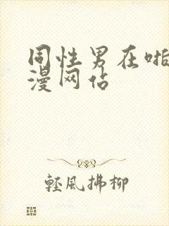 同性男在啪的动漫网站