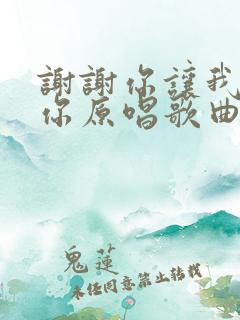 谢谢你让我遇到你原唱歌曲