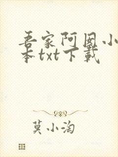 吾家阿囡小说全本txt下载