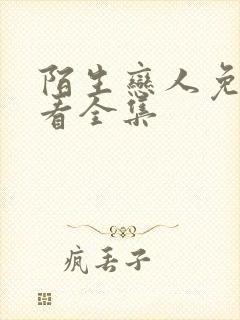 陌生恋人免费观看全集