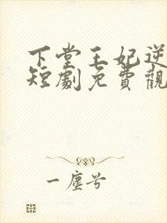 下堂王妃逆袭记短剧免费观看