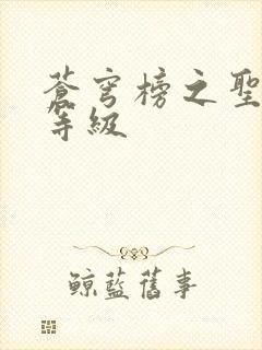 苍穹榜之圣灵纪等级