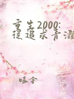 重生2000:从追求青涩校花同桌开始最新更新