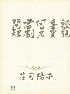 问君何事轻离别短剧免费观看