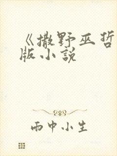 《撒野巫哲》原版小说